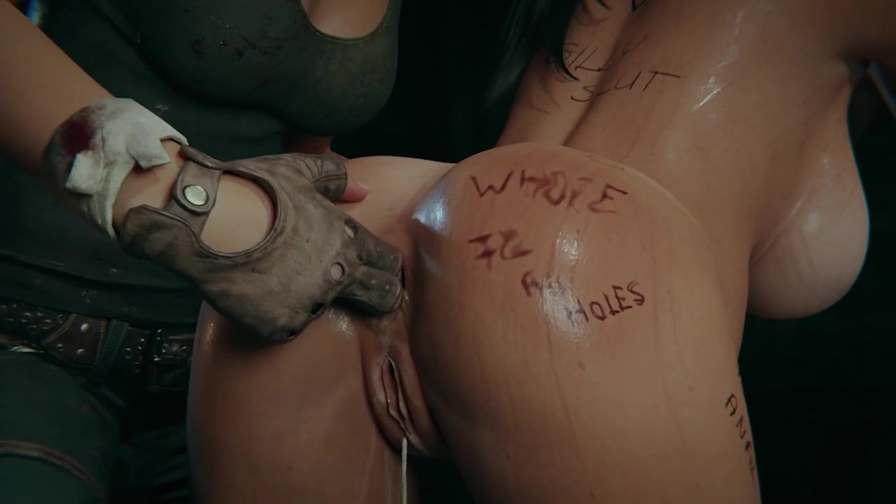Порно Анальные пытки для сисястой связанной Лары Крофт - порно анимация  смотреть онлайн